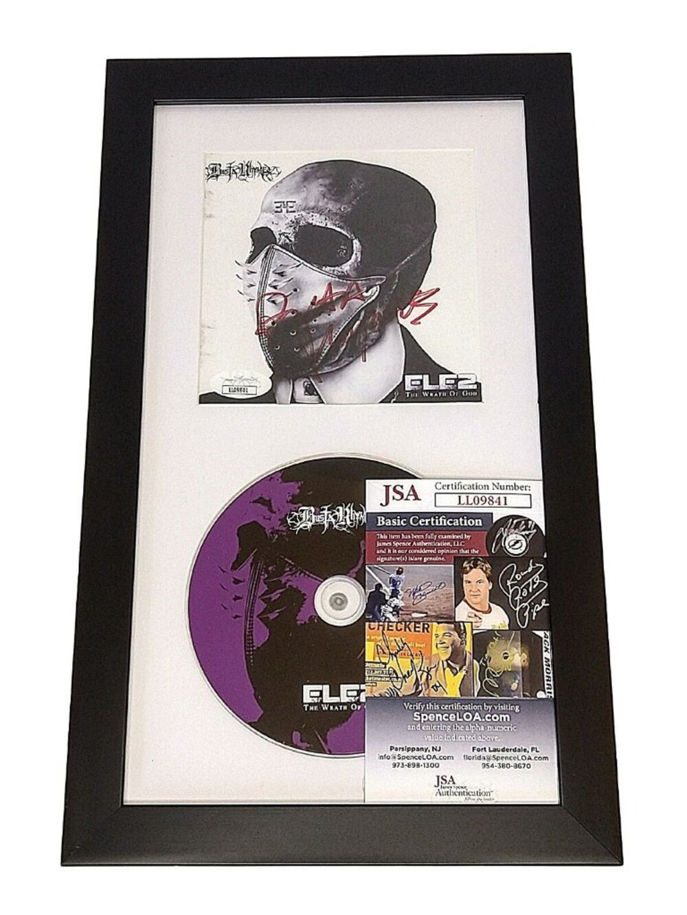 Busta Rhymes Signed Extinction Level Event CD Framed JSA COA